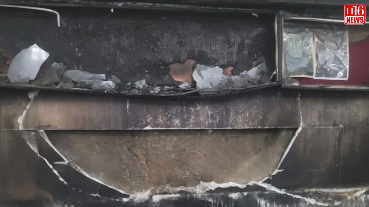 Fire breaks out in the lobby area of the J&K Legislative Assembly complex